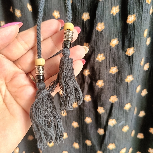 M/L🌻3 pcs.Bohemian Outfit Vintage Blouse, Maxi Skirt , crossbody bag - Picture 9 of 12